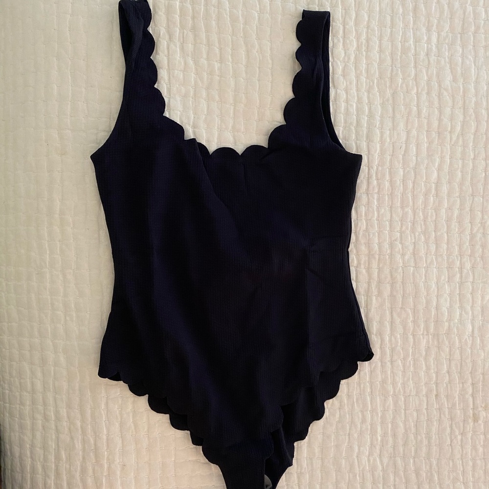 Marysia Black Palm Beach Maillot Size L NWT